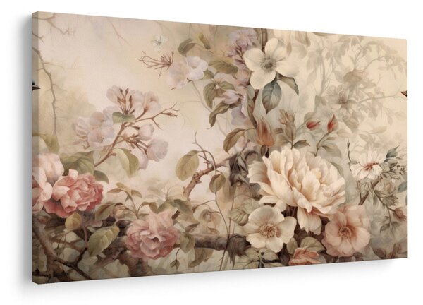 Kép - Vintage madár festmény (90x60 cm)