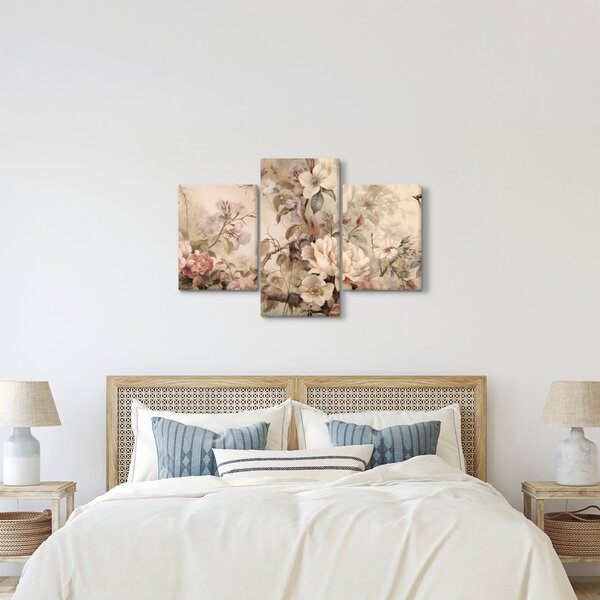 Kép - Vintage madár festmény (90x60 cm)