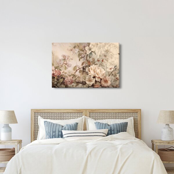Kép - Vintage madár festmény (90x60 cm)
