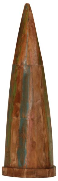 Tömör újrahasznosított fa csónakszekrény 39 x 27 x 127 cm