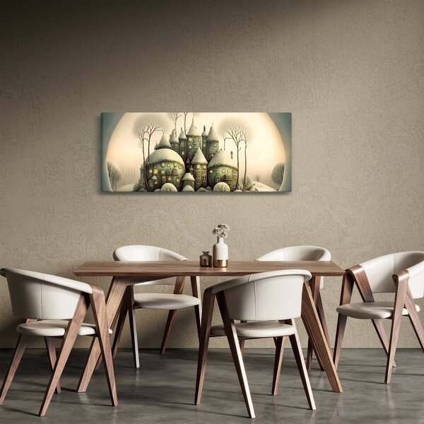 Kép - Mesebeli házikók (120x50 cm)