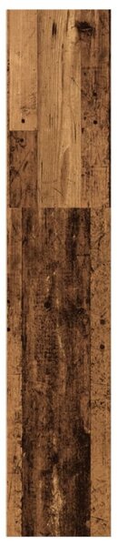Antik fa színű szerelt fa könyvespolc 40 x 30 x 152 cm