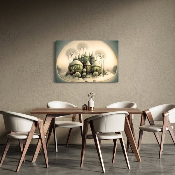 Kép - Mesebeli házikók (90x60 cm)