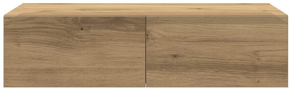 Falipolc fiókokkal artisian tölgy 60x26,5x15 cm műszaki fa