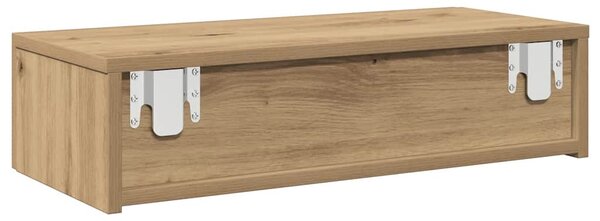 Falipolc fiókokkal artisian tölgy 60x26,5x15 cm műszaki fa