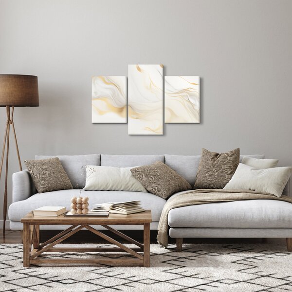 Kép - Absztrakció dekorációval (90x60 cm)