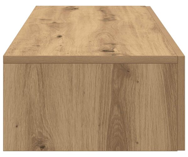Falipolc fiókokkal artisian tölgy 100x36x19 cm műszaki fa