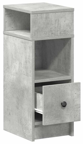 Betonszürke éjjeliszekrény fiókkal 25 x 31 x 66 cm