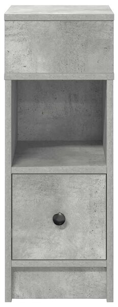 Betonszürke éjjeliszekrény fiókkal 25 x 31 x 66 cm