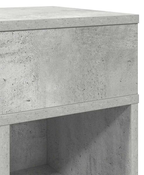 Betonszürke éjjeliszekrény fiókkal 25 x 31 x 66 cm