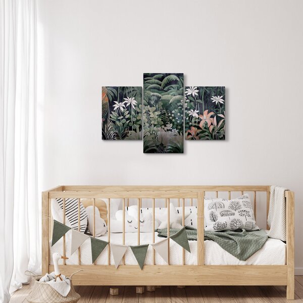 Kép - Festett dzsungel minta (90x60 cm)