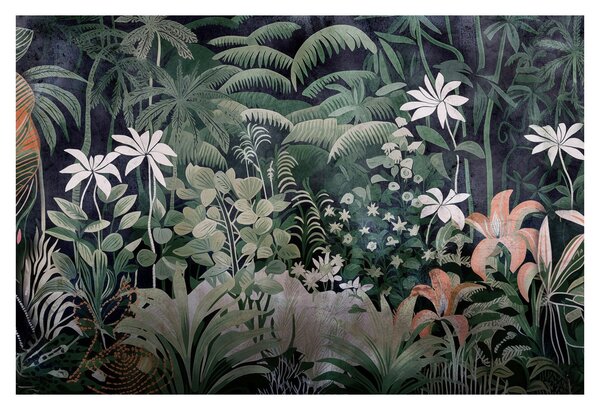 Kép - Festett dzsungel minta (90x60 cm)