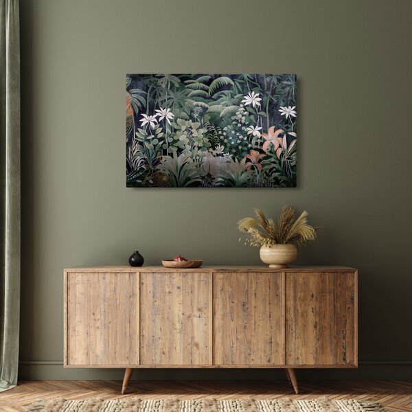 Kép - Festett dzsungel minta (90x60 cm)