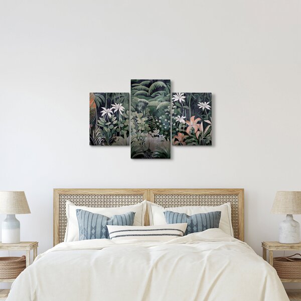 Kép - Festett dzsungel minta (90x60 cm)