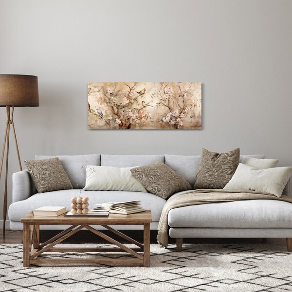 Kép - Vintage madár festmény II. (120x50 cm)