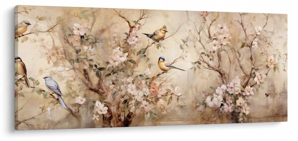 Kép - Vintage madár festmény II. (120x50 cm)
