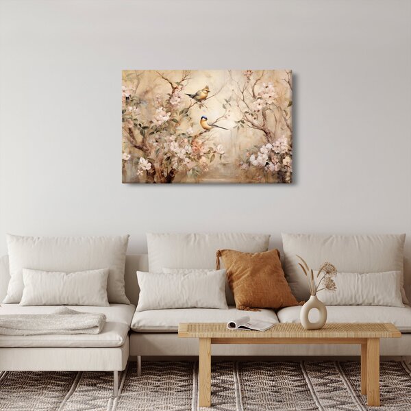 Kép - Vintage madár festmény II. (90x60 cm)