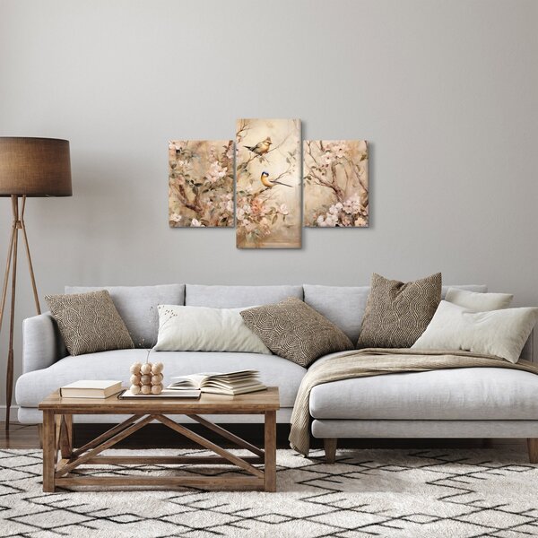 Kép - Vintage madár festmény II. (90x60 cm)
