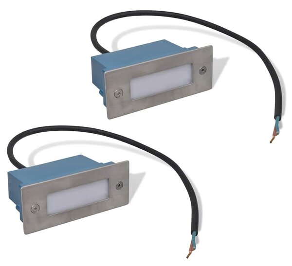 2 db süllyesztett LED lépcsőlámpa 44 x 111 x 56 mm
