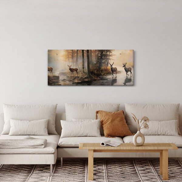 Kép - Vintage vadvilág festmény (120x50 cm)