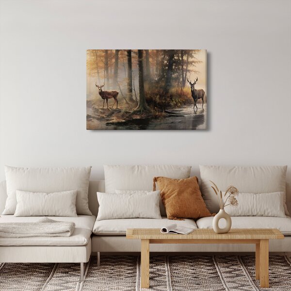 Kép - Vintage vadvilág festmény (90x60 cm)