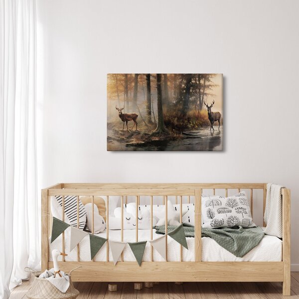 Kép - Vintage vadvilág festmény (90x60 cm)