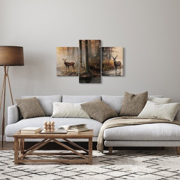 Kép - Vintage vadvilág festmény (90x60 cm)
