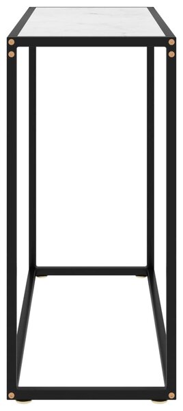 Fehér edzett üveg tálalóasztal 80 x 35 x 75 cm