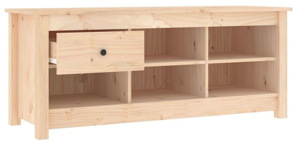 Tömör fenyőfa cipősszekrény 110 x 38 x 45,5 cm