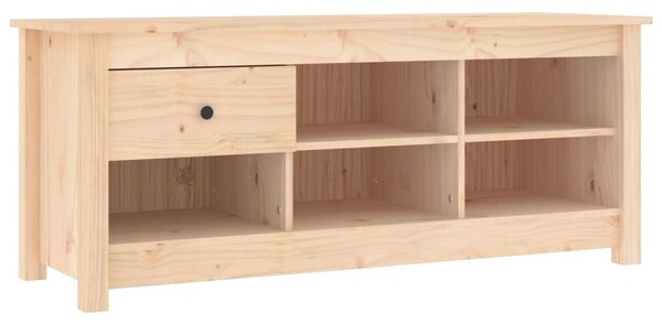 Tömör fenyőfa cipősszekrény 110 x 38 x 45,5 cm