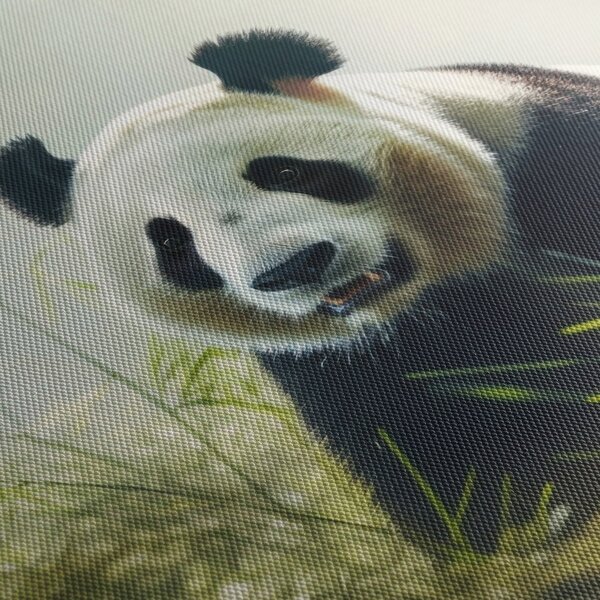 Kép - Panda (órával) (90x30 cm)