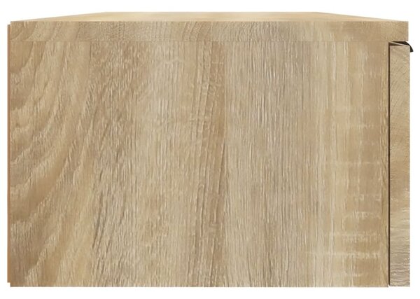 2 db sonoma tölgyszínű szerelt fa fali szekrény 68x30x20 cm