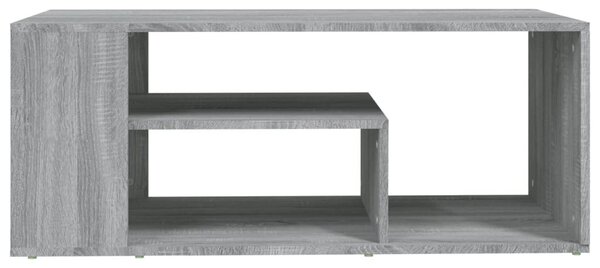 Szürke sonoma szerelt fa dohányzóasztal 100 x 50 x 40 cm