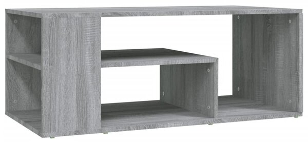 Szürke sonoma szerelt fa dohányzóasztal 100 x 50 x 40 cm