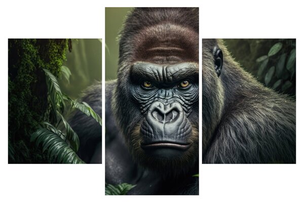 Kép - Egy gorilla portréja (90x60 cm)
