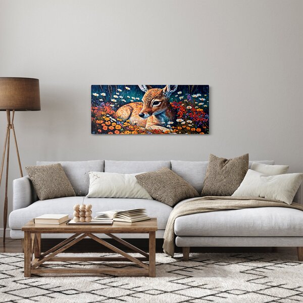 Kép - Festett szarvas (120x50 cm)