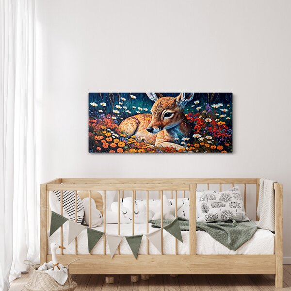 Kép - Festett szarvas (120x50 cm)