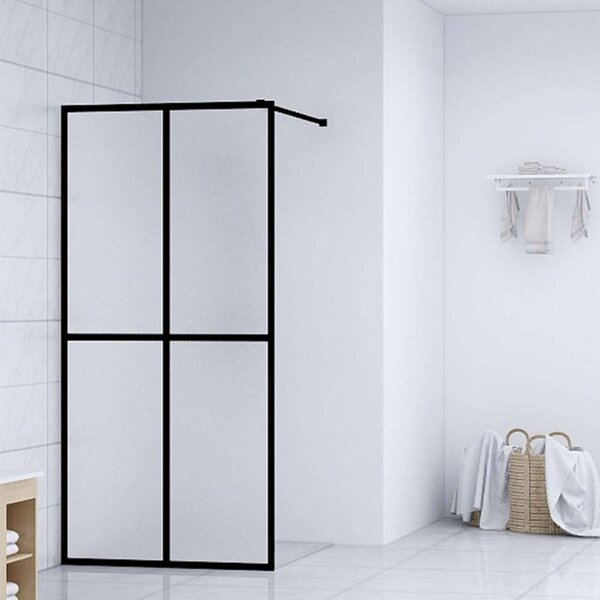 Homályosított edzett üveg zuhanyfal 80 x 195 cm