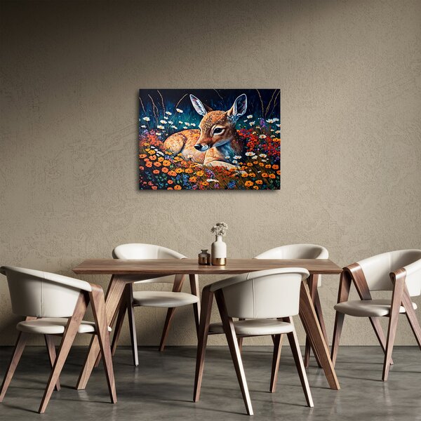 Kép - Festett szarvas (70x50 cm)