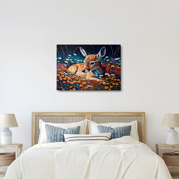 Kép - Festett szarvas (70x50 cm)