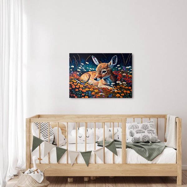 Kép - Festett szarvas (70x50 cm)