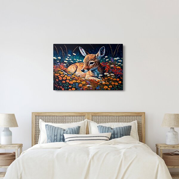 Kép - Festett szarvas (90x60 cm)