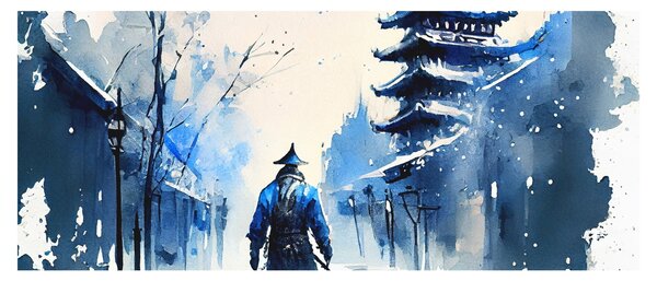 Kép - Szamuráj, akvárium (120x50 cm)