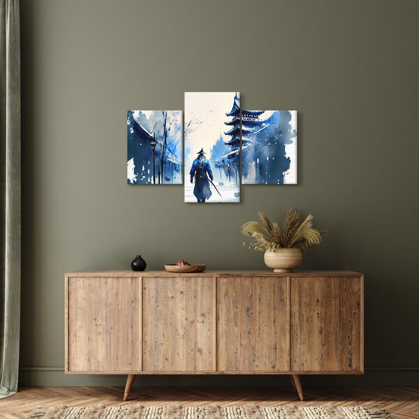 Kép - Szamuráj, akvárium (90x60 cm)