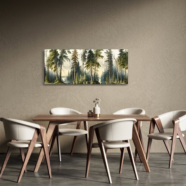 Kép - Szüreti táj az erdők (120x50 cm)