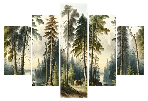 Kép - Szüreti táj az erdők (150x105 cm)