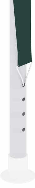 Zöld rendezvénysátor oldalfalakkal 2 x 2 m 90 g/m²