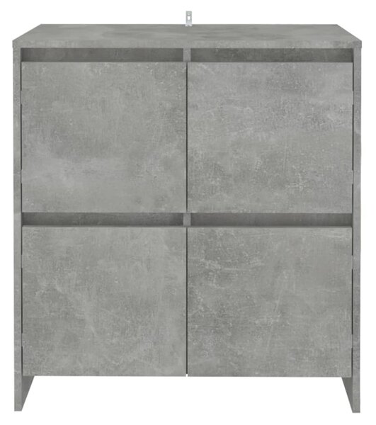 2 db betonszürke forgácslap tálalószekrény 70 x 41 x 75 cm