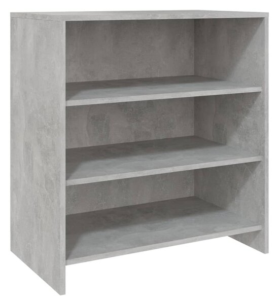 Betonszürke szerelt fa tálalószekrény 70x40,5x75 cm