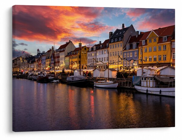 Kép - Nyhavn, Koppenhága (70x50 cm)